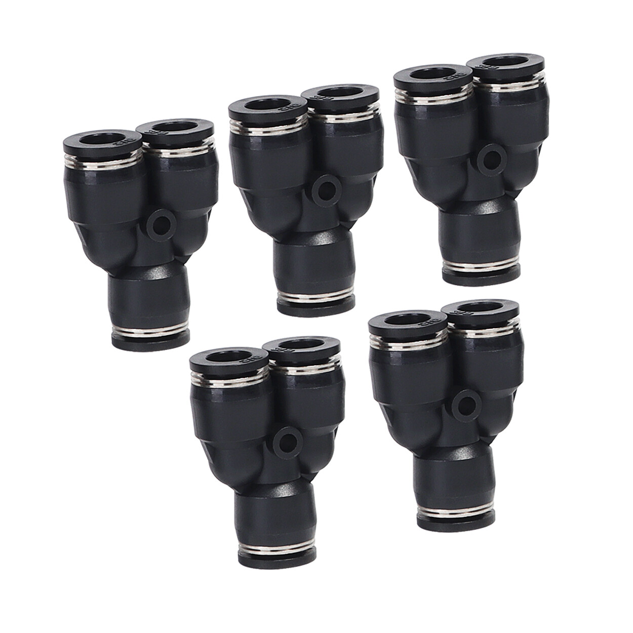 Nylon Air Line Dot OD 3/8″ 33ft 50ft 100ft 200ft Or Push To Connect Fitting 5Pcs