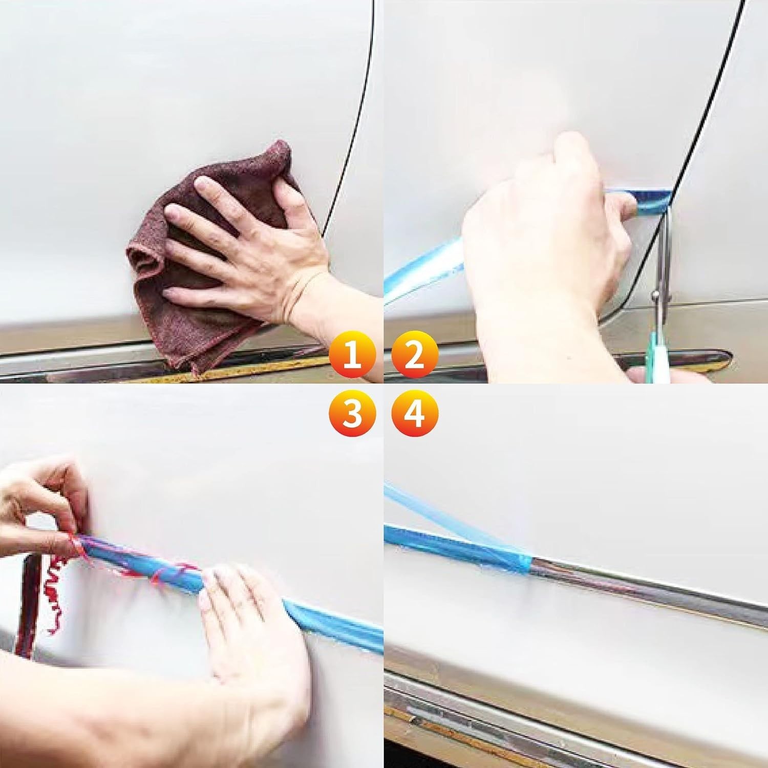 Flexible 16FT Scratch-Proof Trim Strip for Universal Vehicle and Furniture Fit