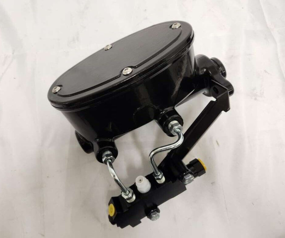 Oval Tandem Black Out 1″ Bore Master Cylinder Disc Disc Proportioning Valve