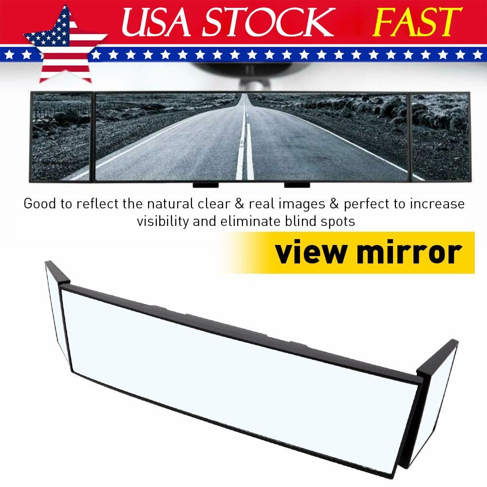 39cm Extendable Car Interior Rear View Mirror Rearview Wide Angle Windshield EAC