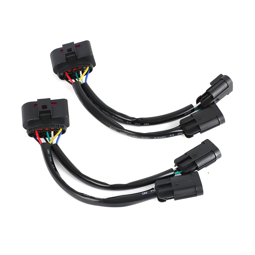 For 09-18 Dodge Ram Conversion Harnesses Quad Housing To Projector Headlight 2PC