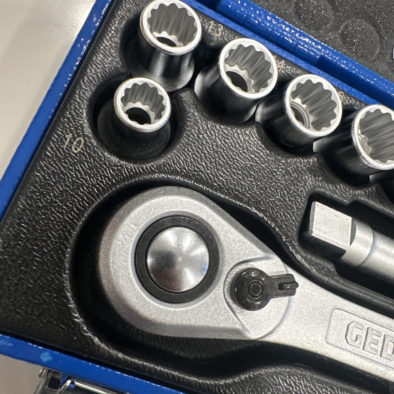 Gedore Ratchet & Socket Set 1/2 Drive 19 KMU-20 Metric – Made In Germany