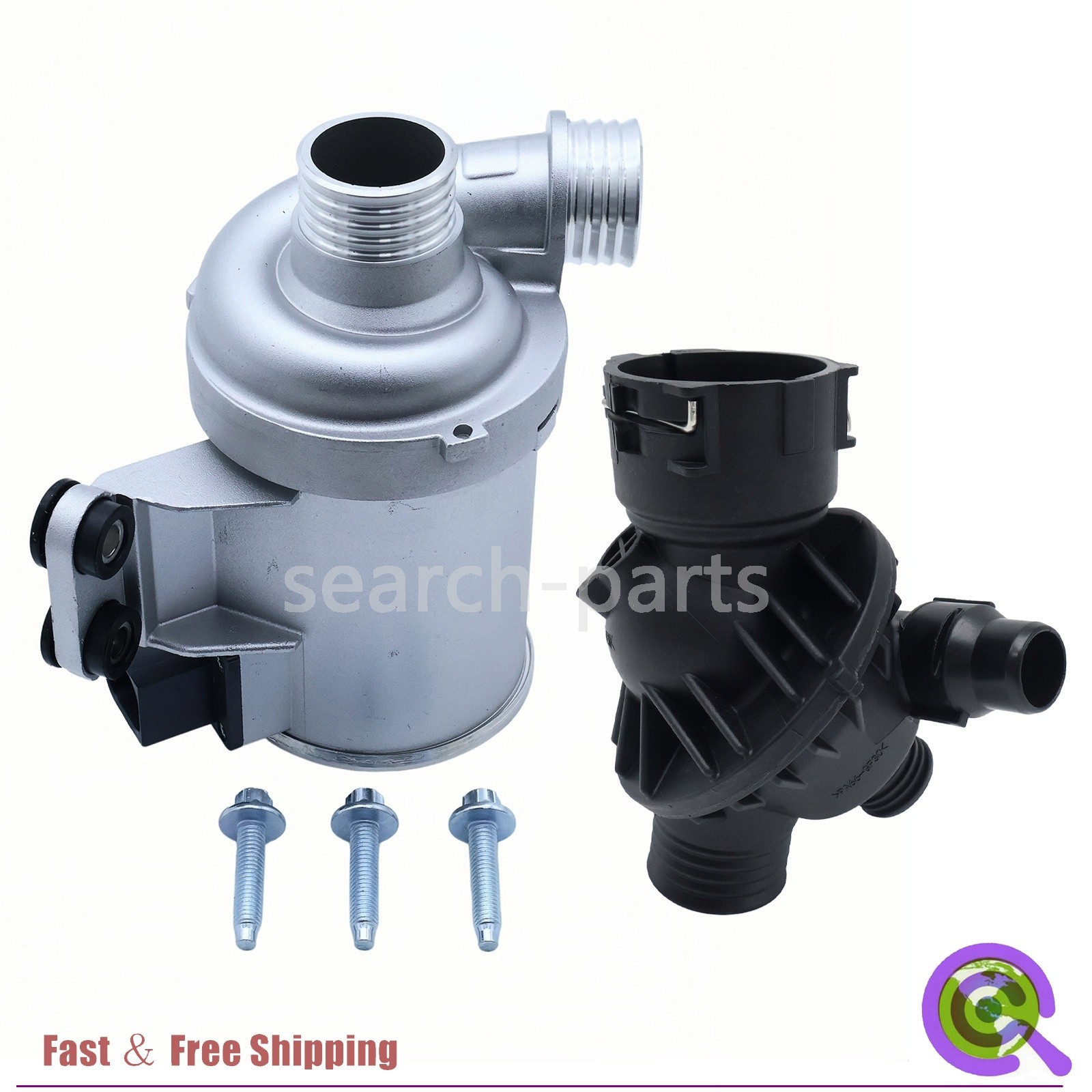 Housing Electric Water Pump Thermostat Kit For BMW N55 335i 535i Metal Plastic