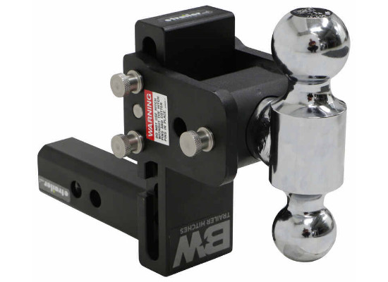 B&W Tow & Stow 2-Ball Mount 2″ Hitch 5″ Drop 5-1/2″ Rise 10K Black FREE SHIPPING