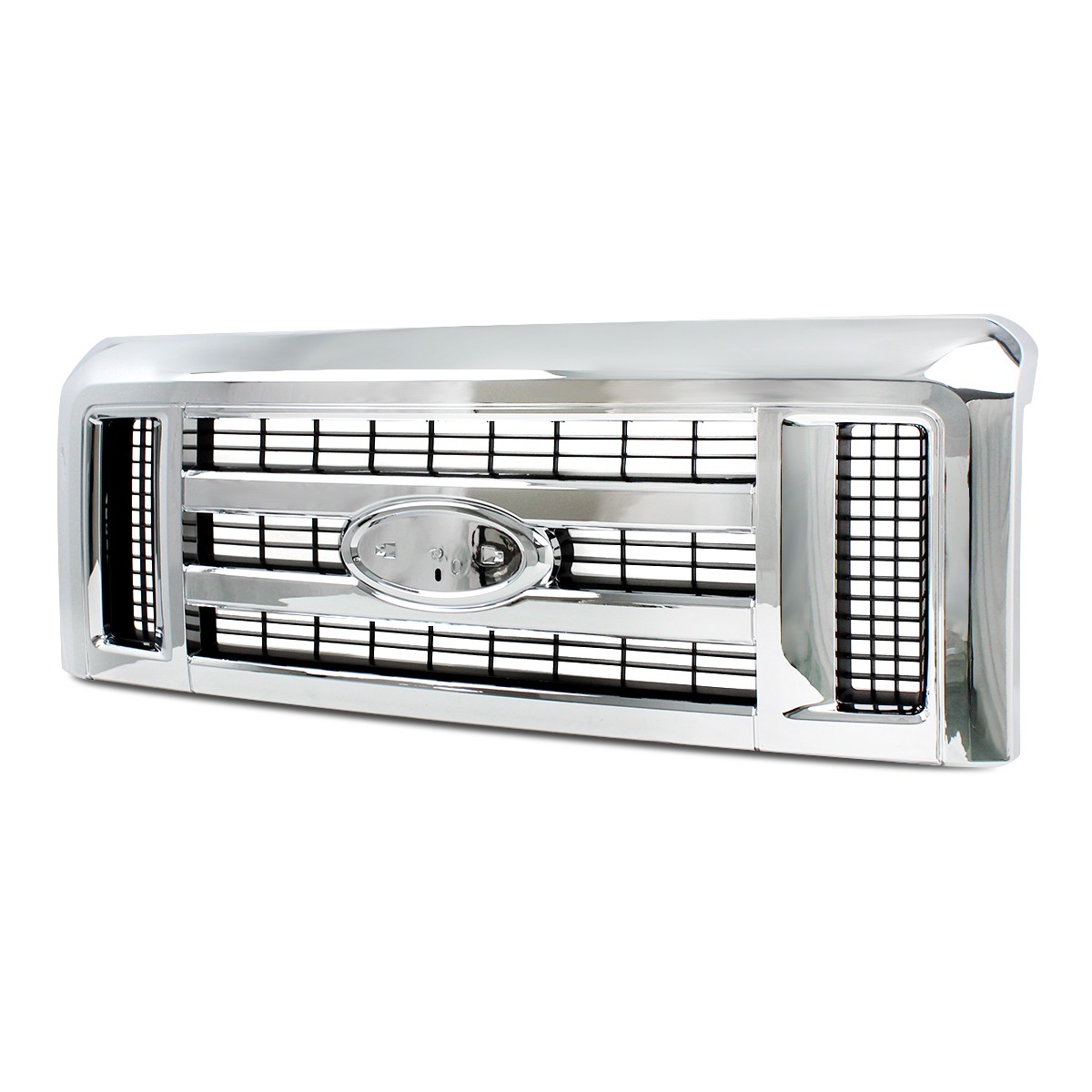 New Front Chrome Grille Assembly Fits 2008-2021 Ford E150 E250 E350 9C2Z8200AA