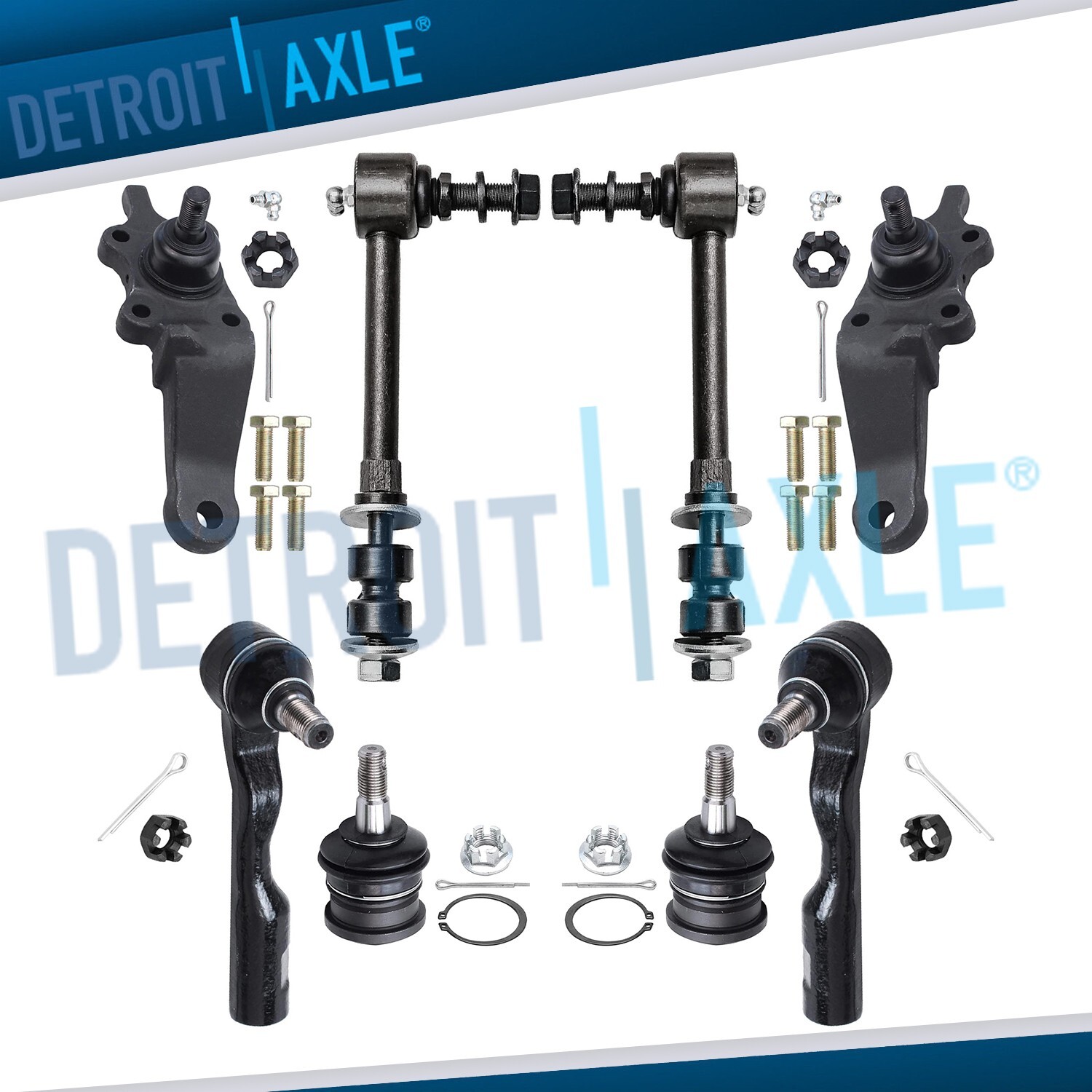Front Upper Lower Ball Joint Suspension Kit for 2000-2002 Toyota Sequoia Tundra