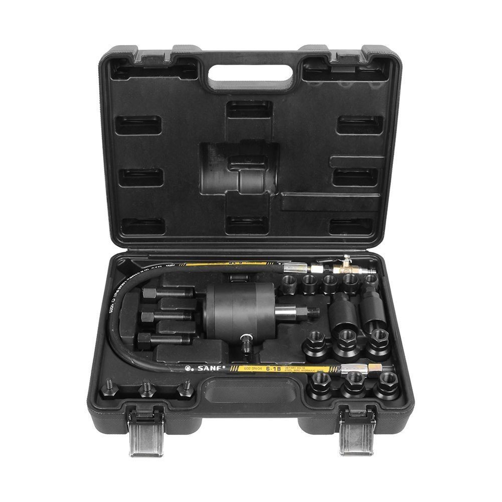 Pneumatic Diesel Injector Removal Puller Injection Remover Air Tool 19 Adapters