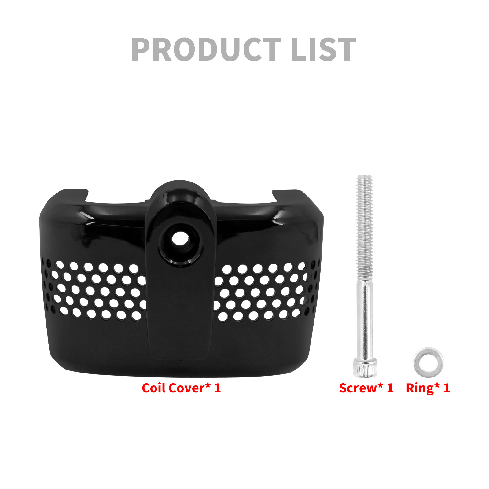 ABS Plastic Coil Cover Black For Harley Softail Breakout Street Fat Bob 18-2024