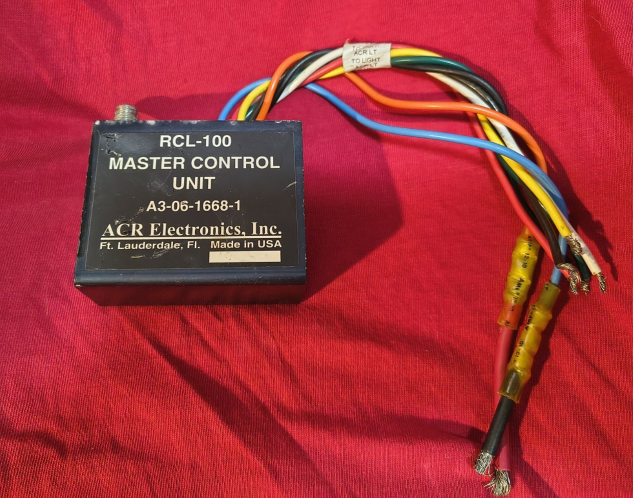 ACR RCL-100 (URC-100) Master Control Unit A3-06-1668-1 12V/24V RCL-50/100 Tested