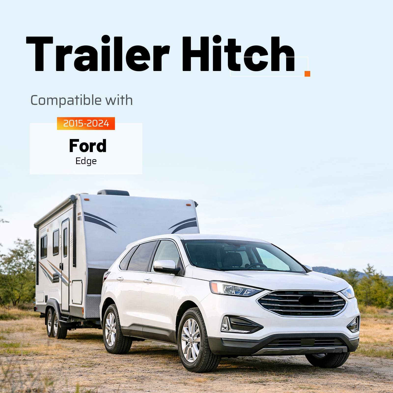 New Class-3 Trailer Towing Hitch 2 Inch Receiver For Ford Edge 2015-2024