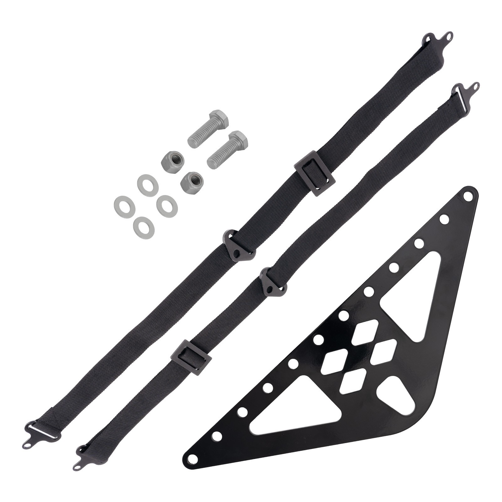 Engine Block Lift Kit Steel 4-Point 1200lb w/Adjustable Straps Mounting Hardware