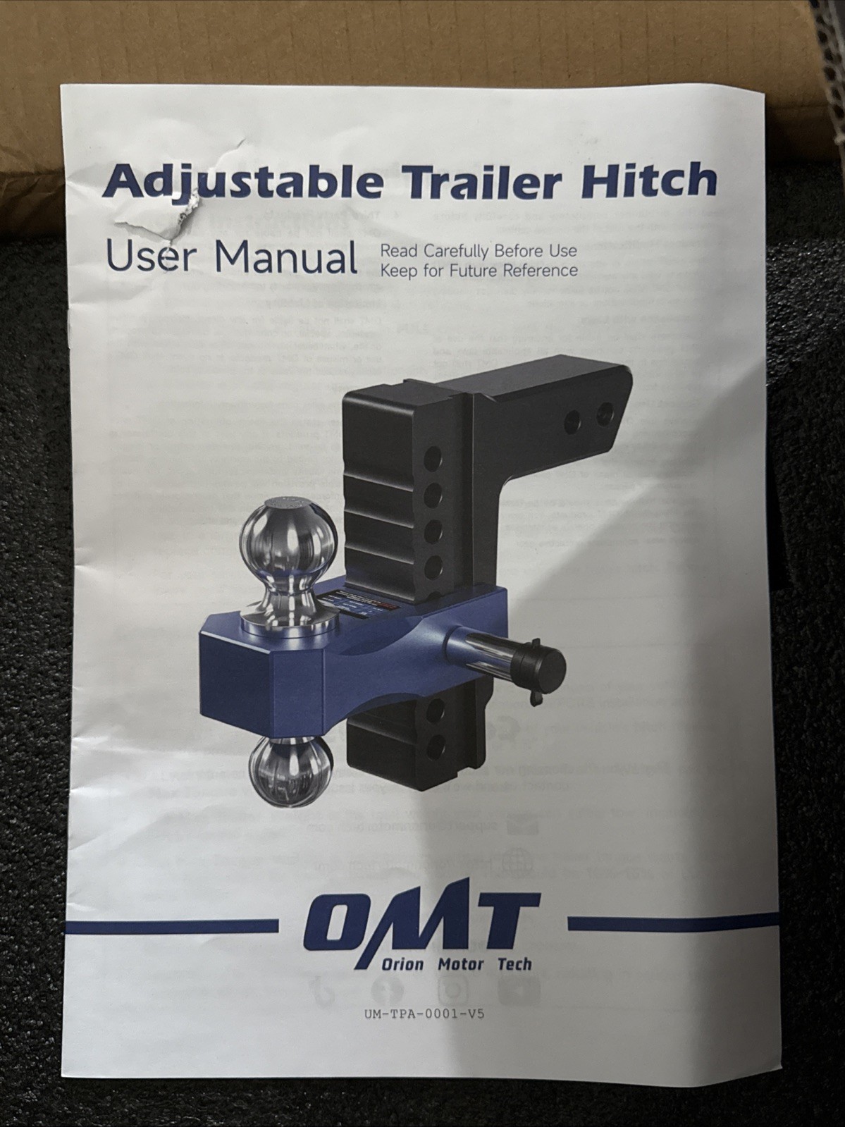 Orion Motor Tech Adjust Trailer Hitch