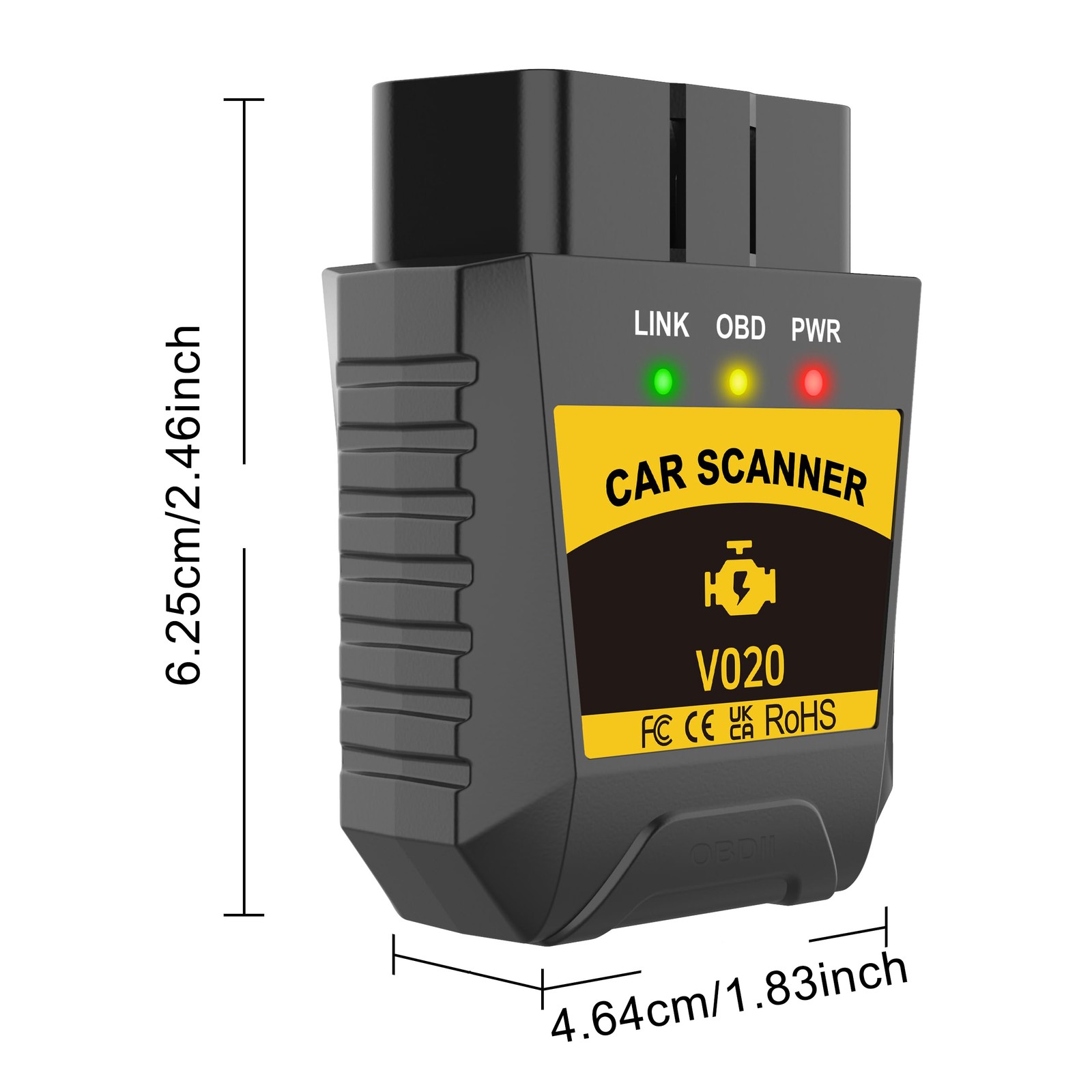 OBD2 Scanner Bluetooth for iPhone Android Wireless Diagnostic Tool Code Reader