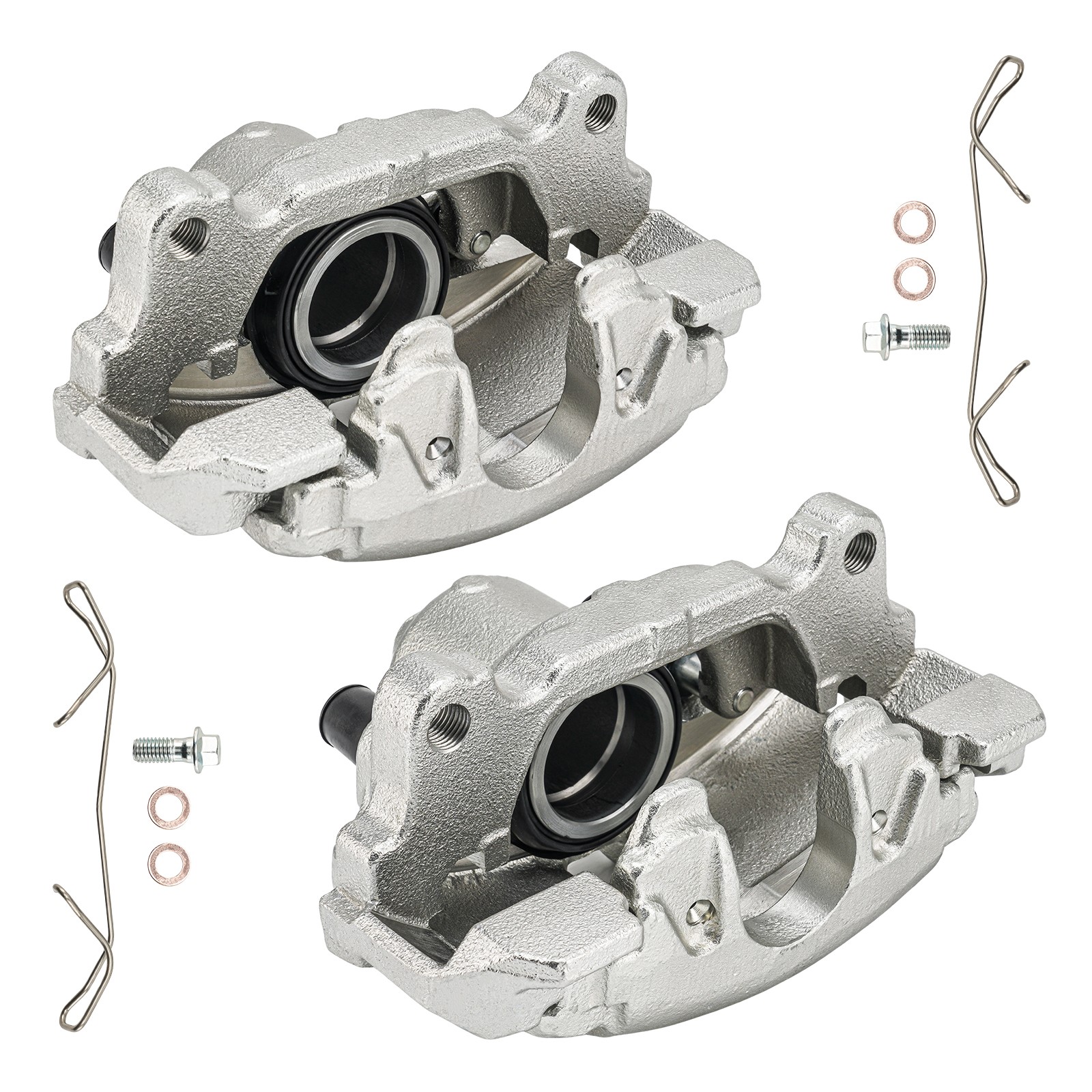 2x Front Left Caliper & Front Right Caliper Set Fits 16-18 VW Jetta 1.4T 19B2975