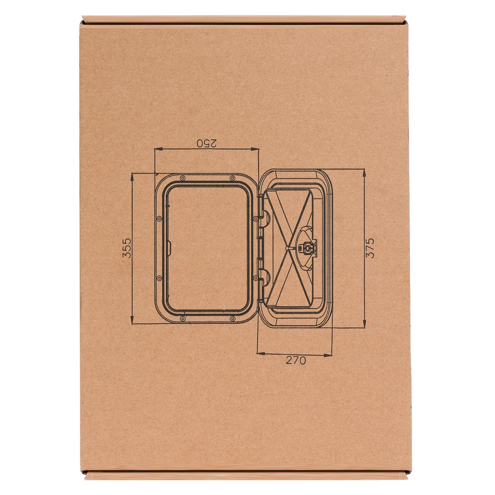 Marine Deck Access Hatch 15″ White Rectangle Boat Hatch Lid Cover