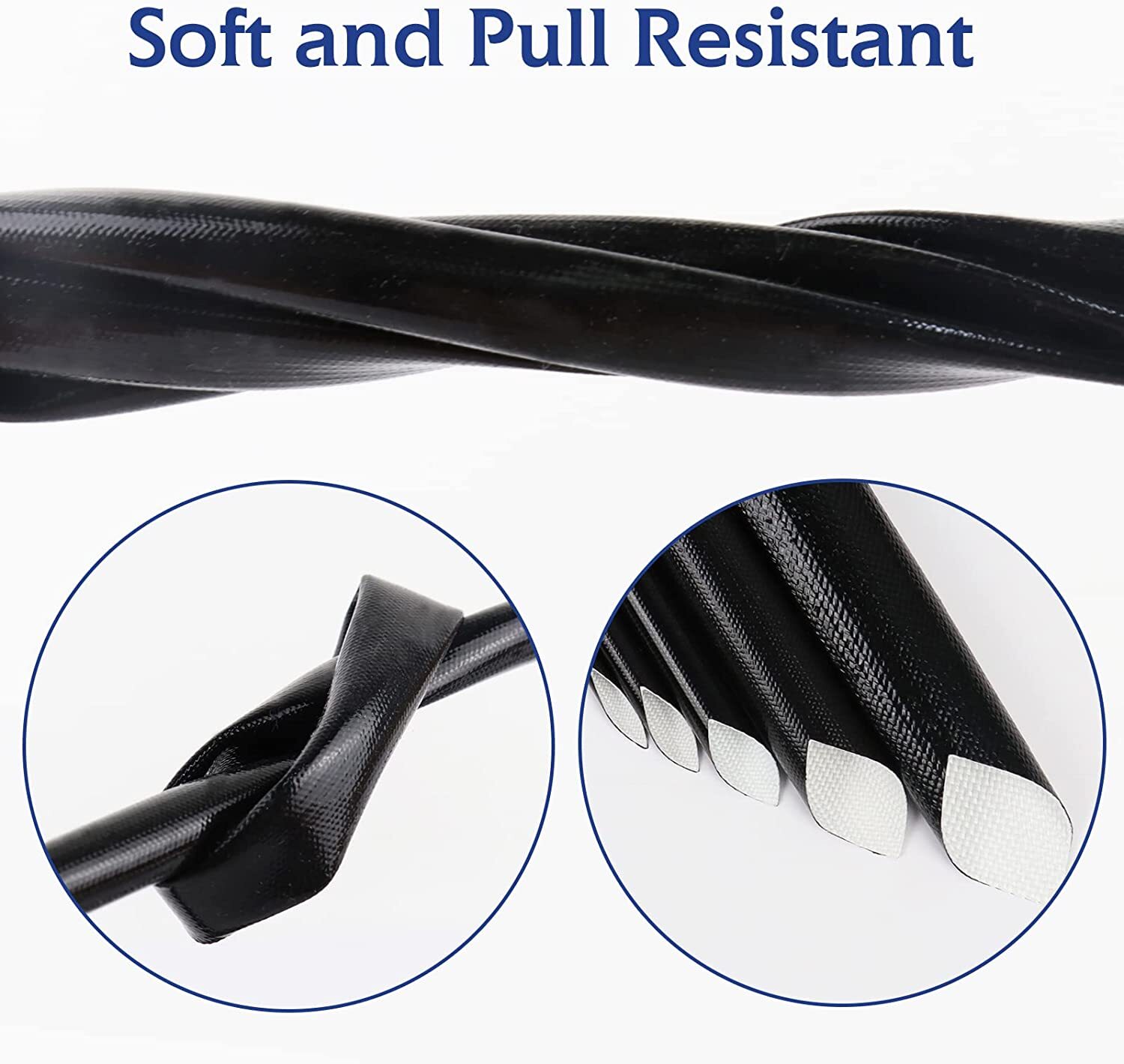 1/2”~1.5” ID Heat Shielded Fire Thermo Coated Fire Sleeve Silicone Fuel Line