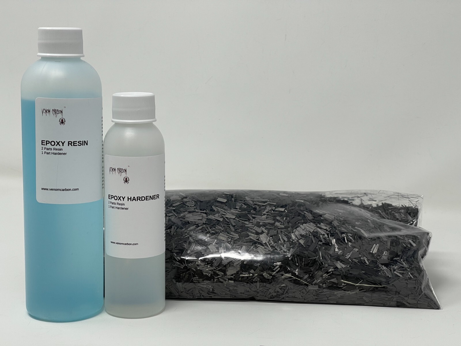 1/4″ Chopped Carbon Resin Kit: 1 lb (making FORGED composites)