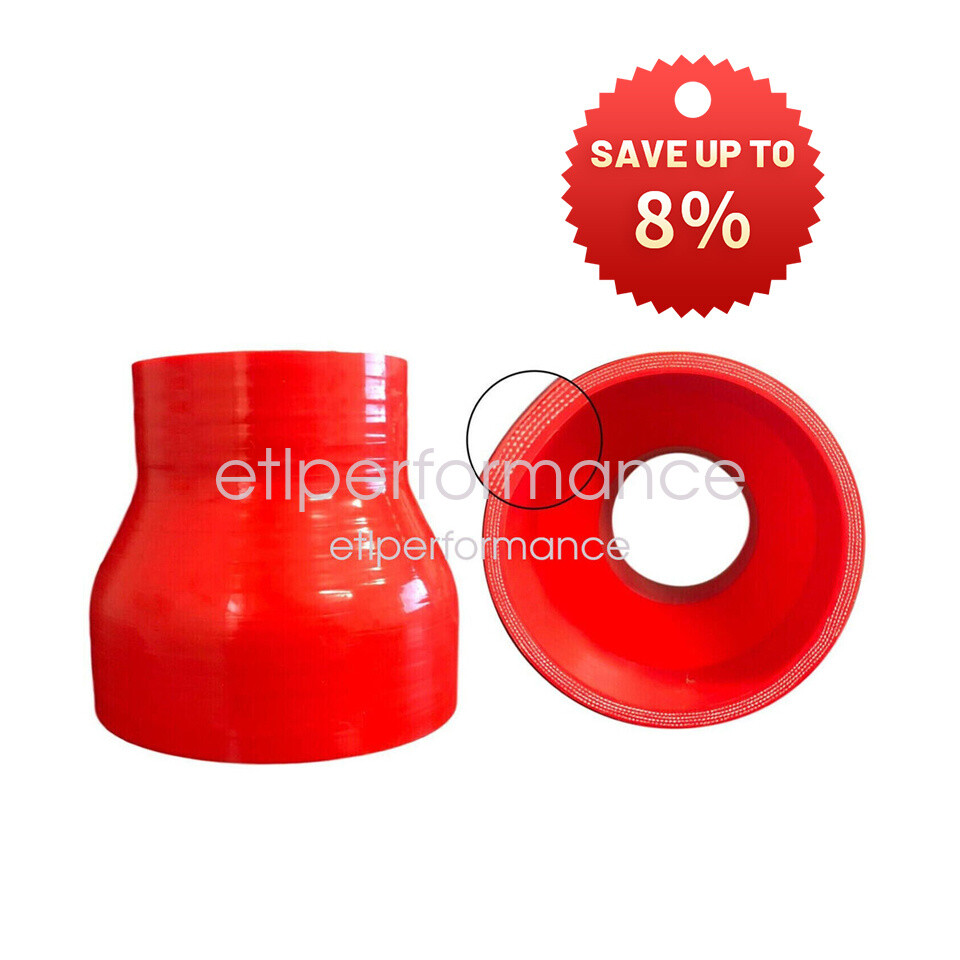 Red Silicone reducer 2.25″ To 3.00″ turbo intercooler supercharger hose 3″ Leng