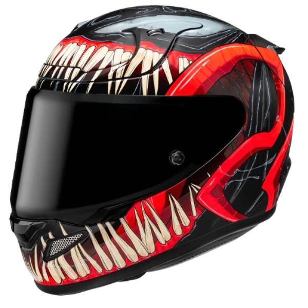 HJC RPHA 12 VENOM 3 Full Face Carbon Fiber Helmet, Size S, Glossy Black