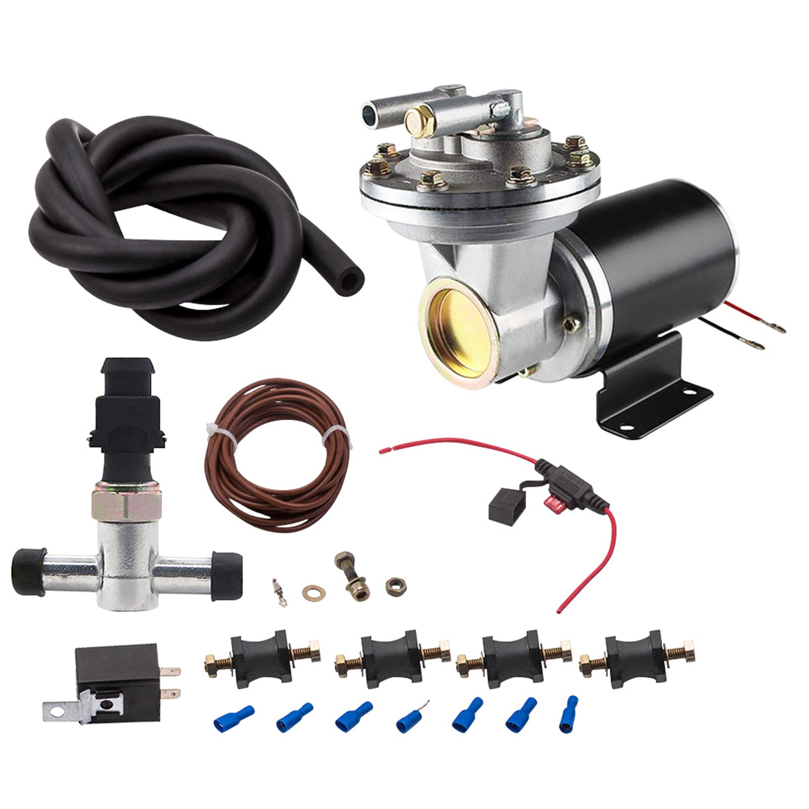Electric Vacuum Pump Kit for Brake Booster 12 Volt 18″ to 22″ Easy Installation