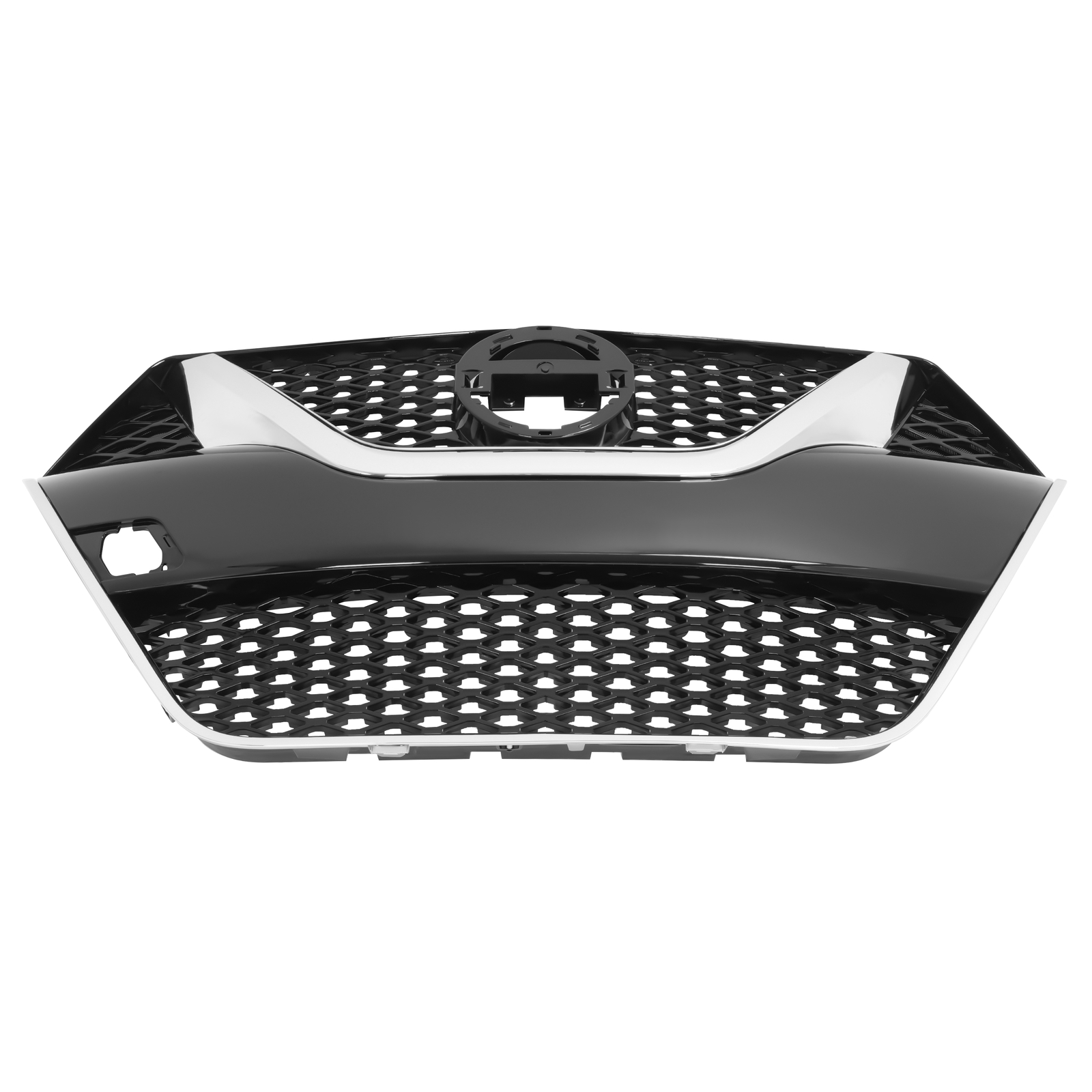 Front Upper Bumper Grille Black w/Chrome Trim Grill For Nissan Maxima 2016-2018