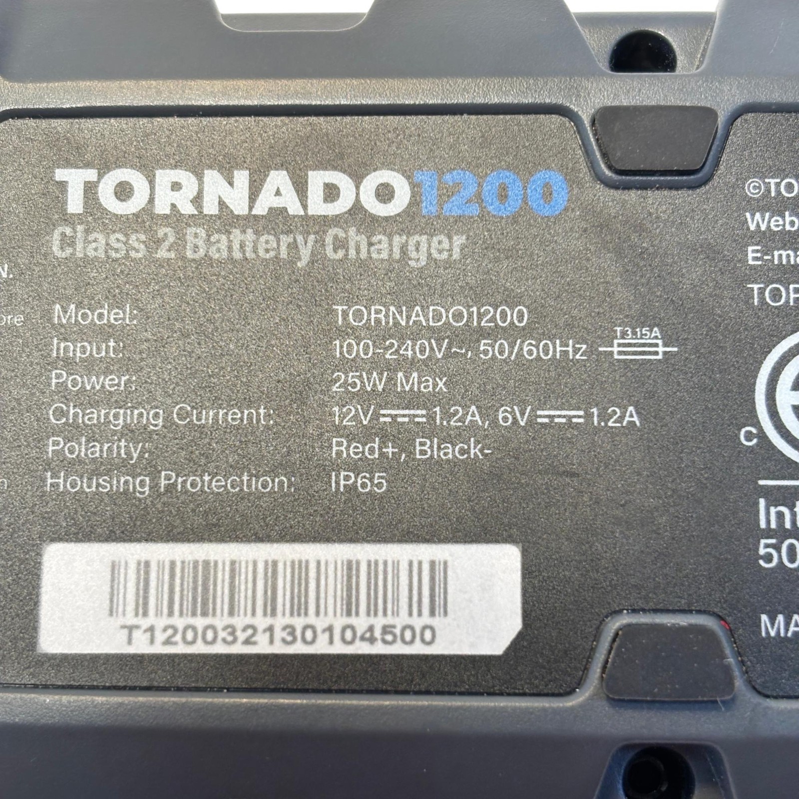 TOPDON Tornado1200 Smart Battery Charger 1.2A IP65 6V/12V TORNADO1200
