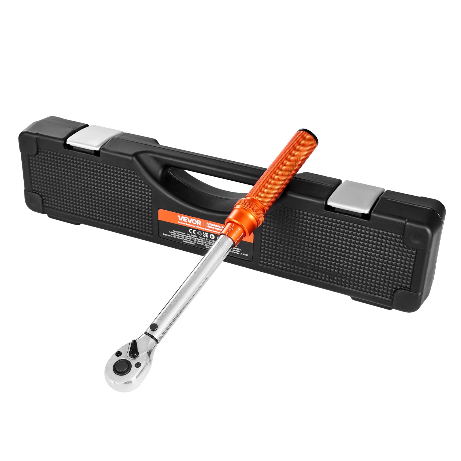 VEVOR Click Torque Wrench Set 3/8Inch Drive 5-60 N.m / 3.7-44.3 lbf.ft