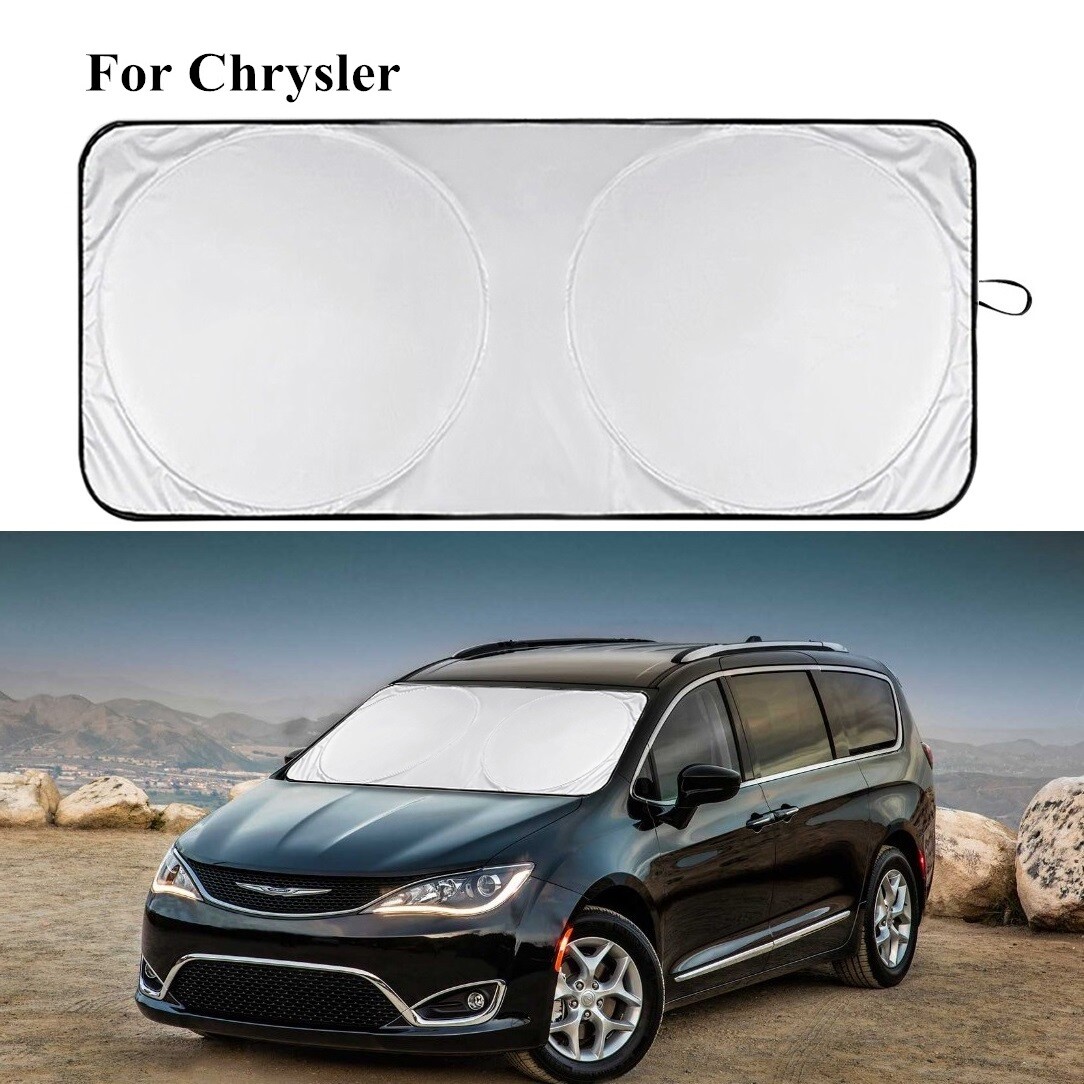 For Chrysler Accessories Car Windshield Sun Shade Heat UV Block Shield Visor