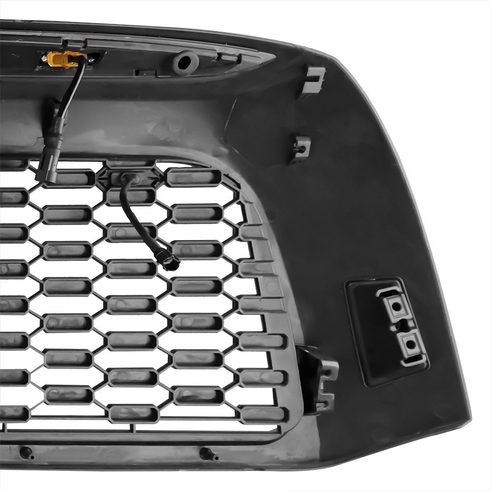 Grille For 2007 08 2009 Tundra Honeycomb Grill Matte Black W/Sensor Cover&Emblem