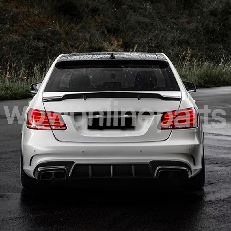 For Mercedes Benz W212 E350 E550 E63 AMG 2010-2016 Trunk Spoiler Wing RT Style