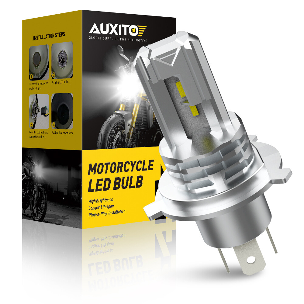 OXILAM H4 AC/DC CSP 1860 Chip 30W LED Motorcycle Headlight Bulb – HS1/9003 White