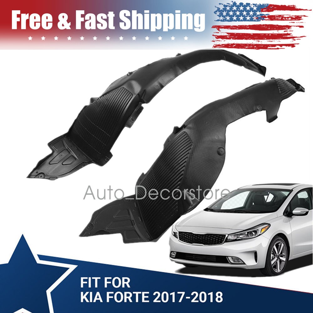 Set of 2 Fender Liner For Kia Forte 2017-2018 Front Left & Right Inner Sedan