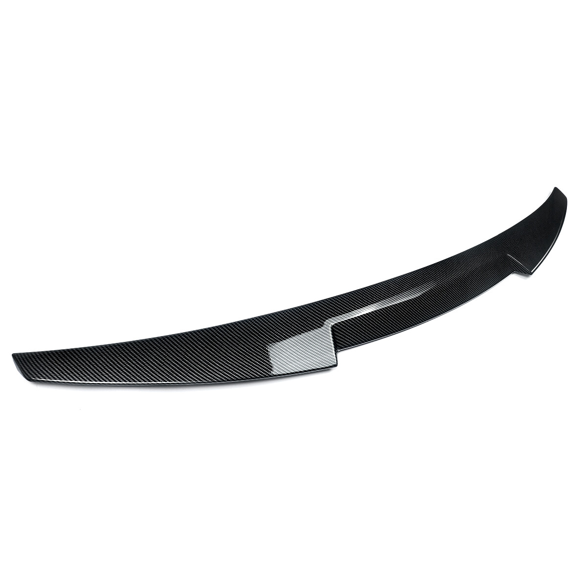 For Audi S4 A4 B9 2017-2022 V-Type Rear Trunk Spoiler Wing Carbon Fiber Look