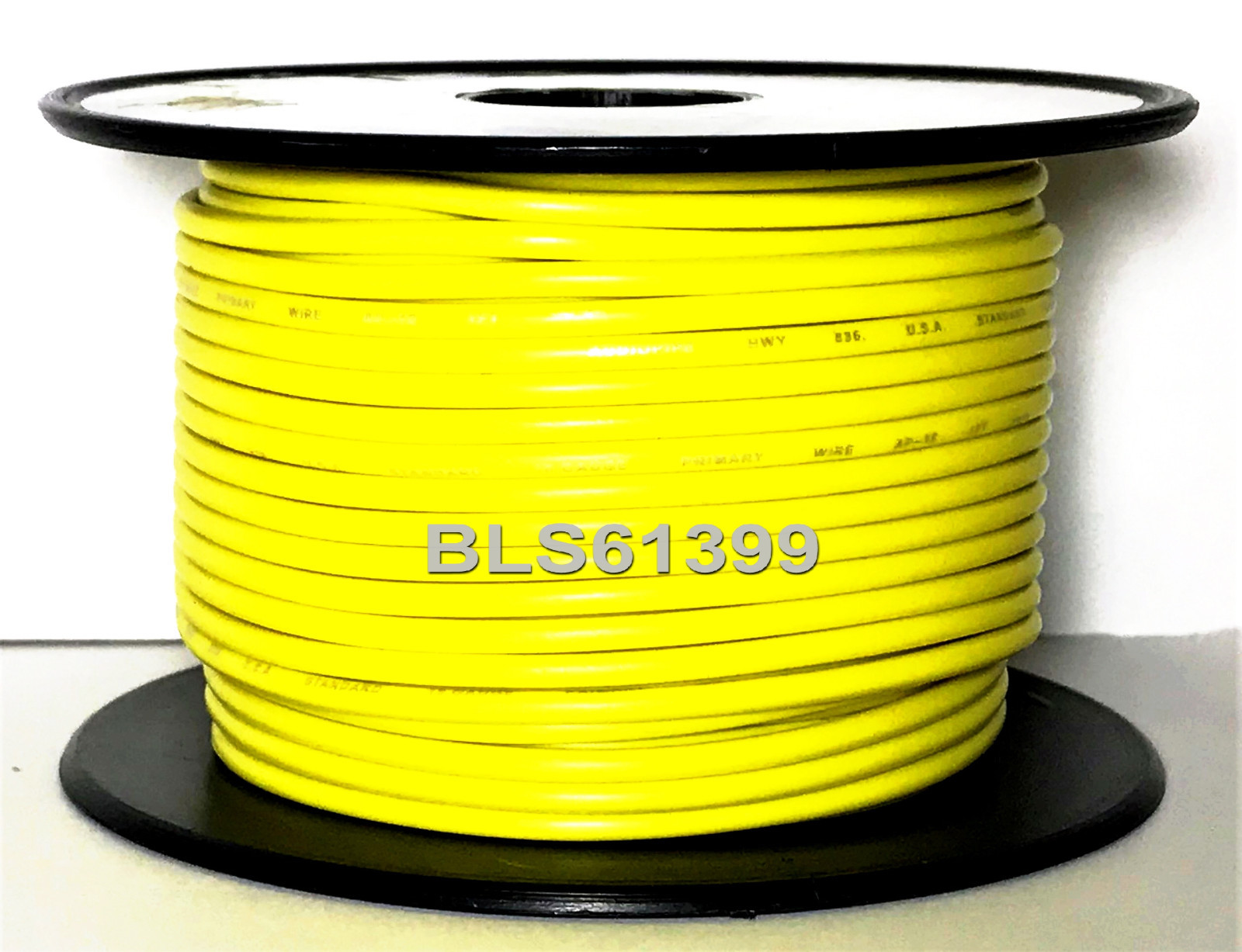 YELLOW 12V Auto Primary Wire 18 Gauge 25′ ft Car Boat ATV Power Hook Up Cable
