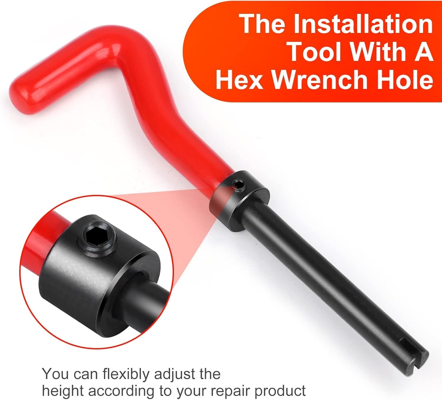 M6x1.0 Thread Repair Kit, 25PC Stainless Steel Helicoil Insert Set