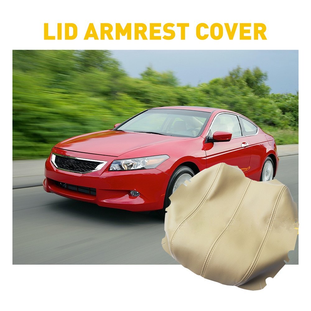 For Honda Accord 2008-2012 Center Console Lid Armrest Cover Leather Accessories