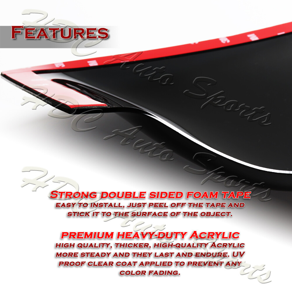 For Honda Civic 4DR / Sedan ABS Plastic Rear Roof Window Visor Deflect Spoiler