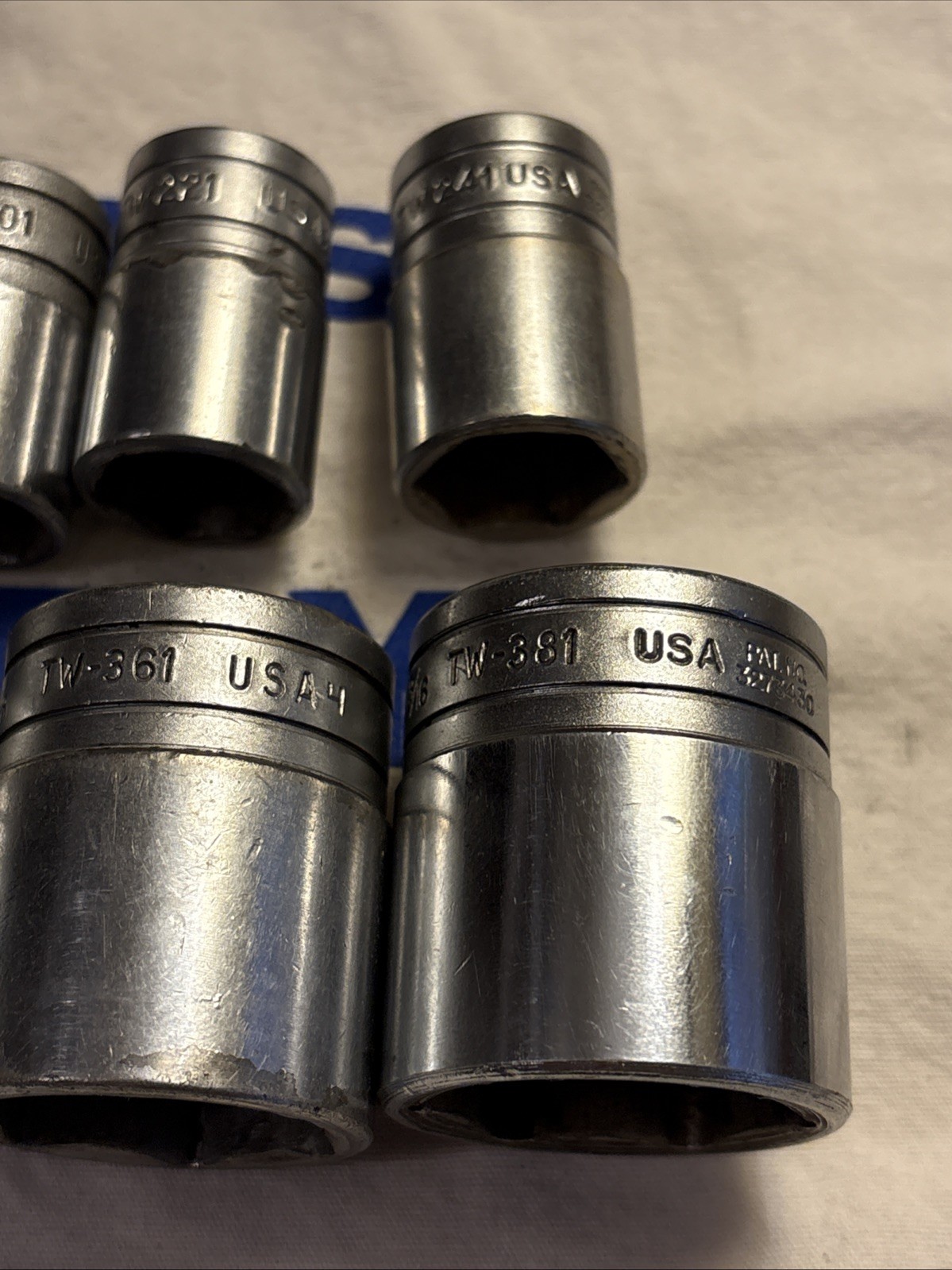 Snap-on USA 1/2″ Drive SAE 6pt 11pc Shallow Chrome Socket Set 7/16″ – 1-3/16″