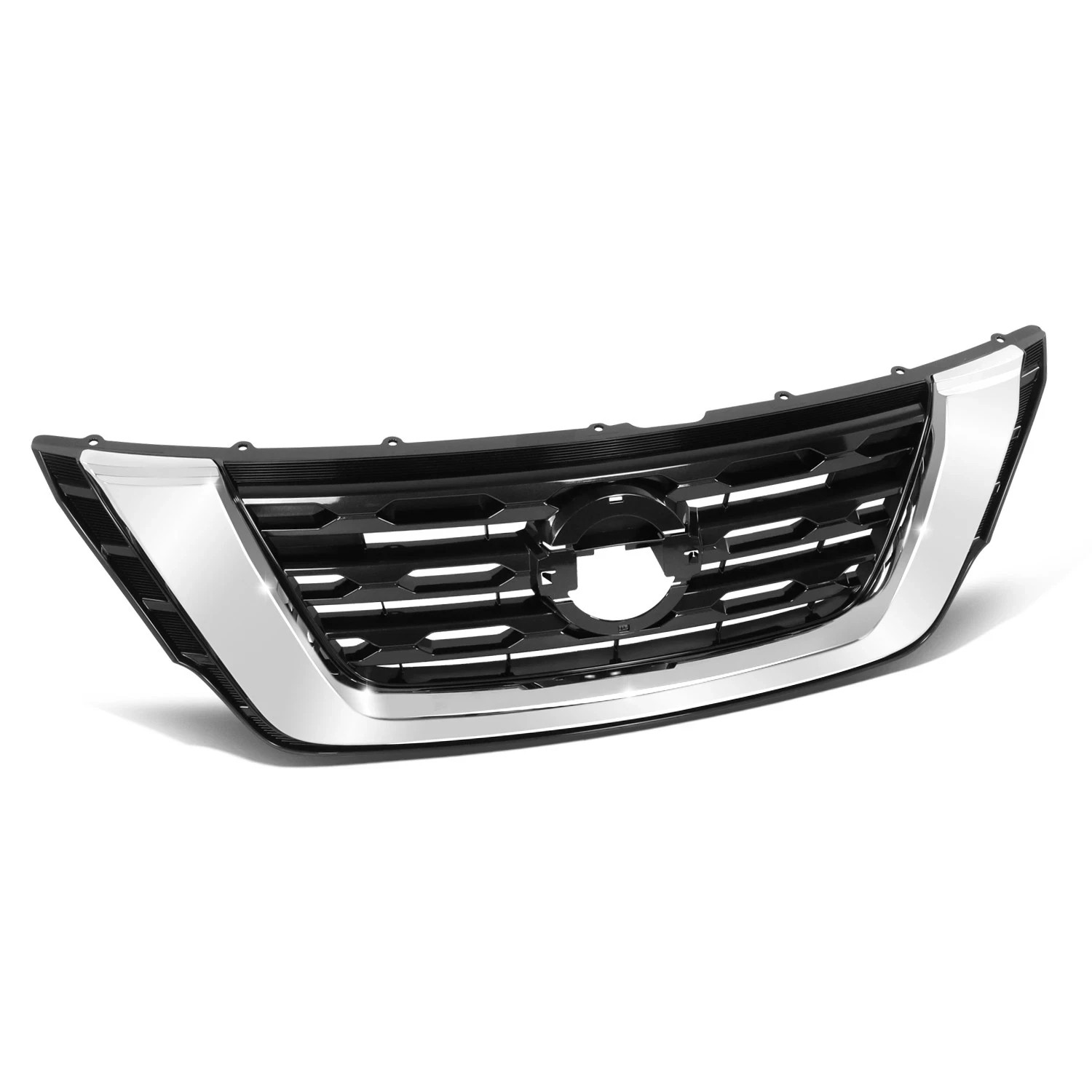 New Front Bumper Cover Grille Set Without Camera Hole For 2014-2016 Nissan Rogue