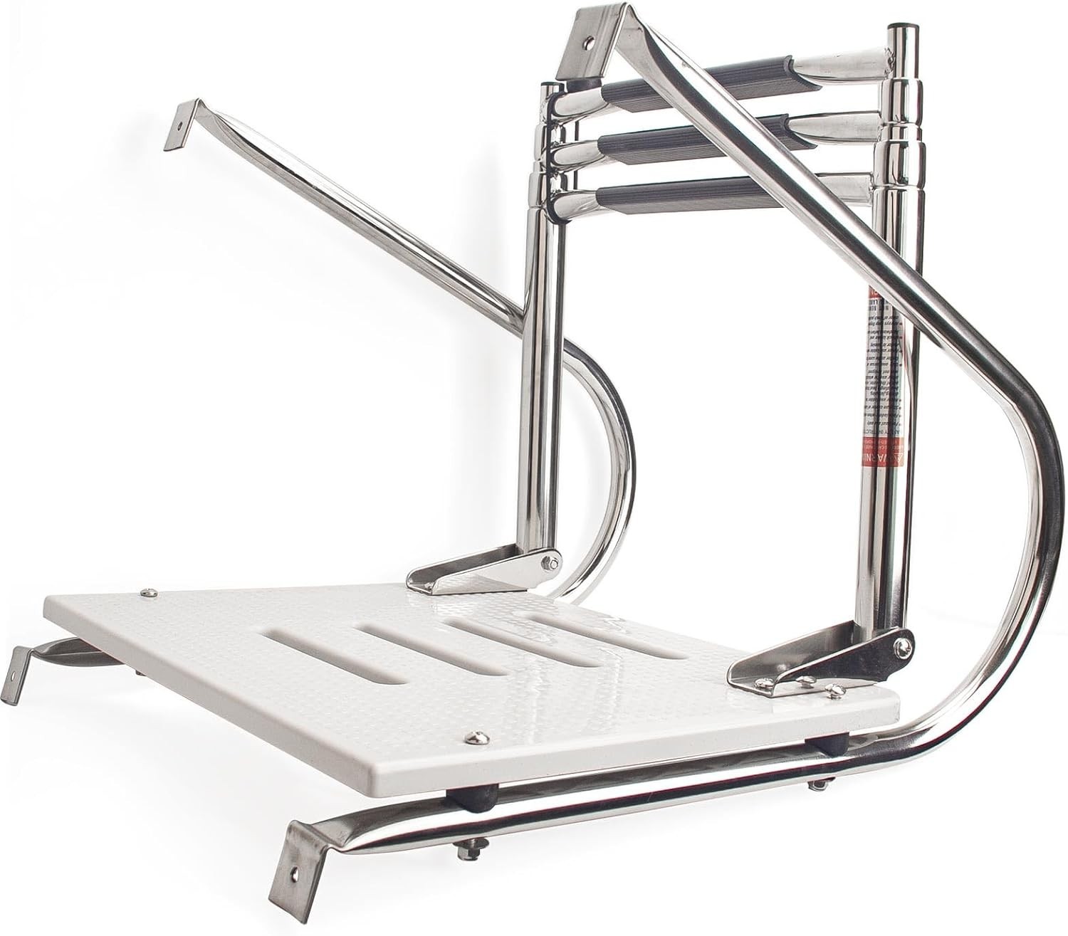 Stainless Steel ABS Boat 3 Step Ladder Telescoping In/Outboard Platform Handrail