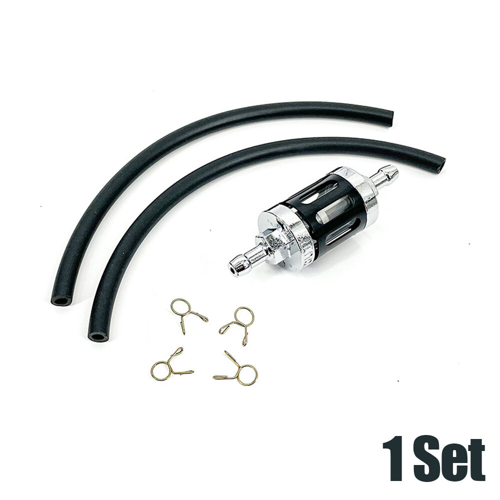 Universal 8mm Fuel Filter Engine Inline Gas Fuel Line Filter CNC Glass Filter