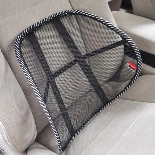 2PCS Car Seat Back Support Lumbar Support Cushion Massage Beads Ergonomic Design