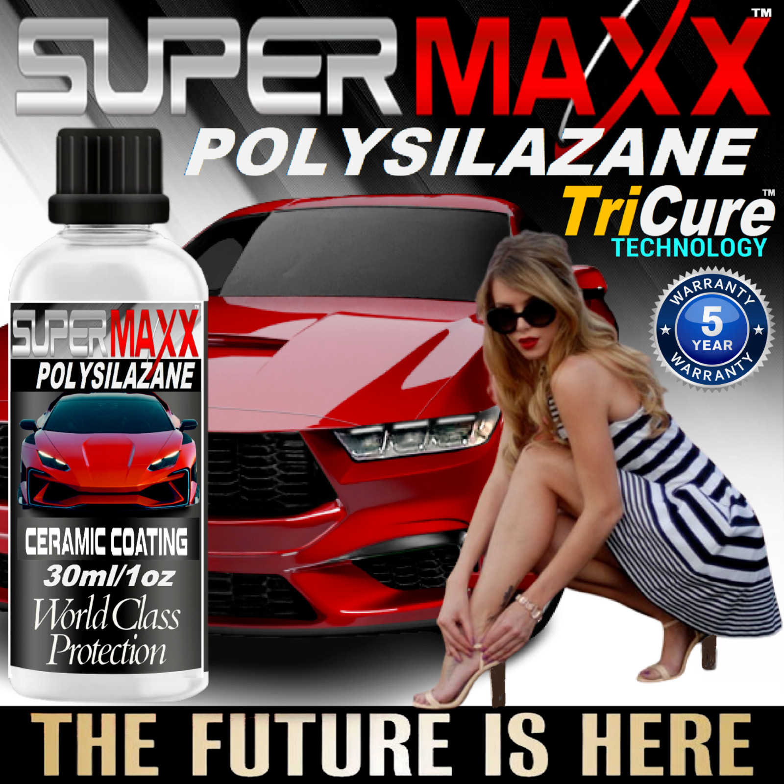 PLATINUM CERAMIC CAR COATING “5 YEAR SCRATCH RESISTANT ADVANCED PAINT PROTECTION