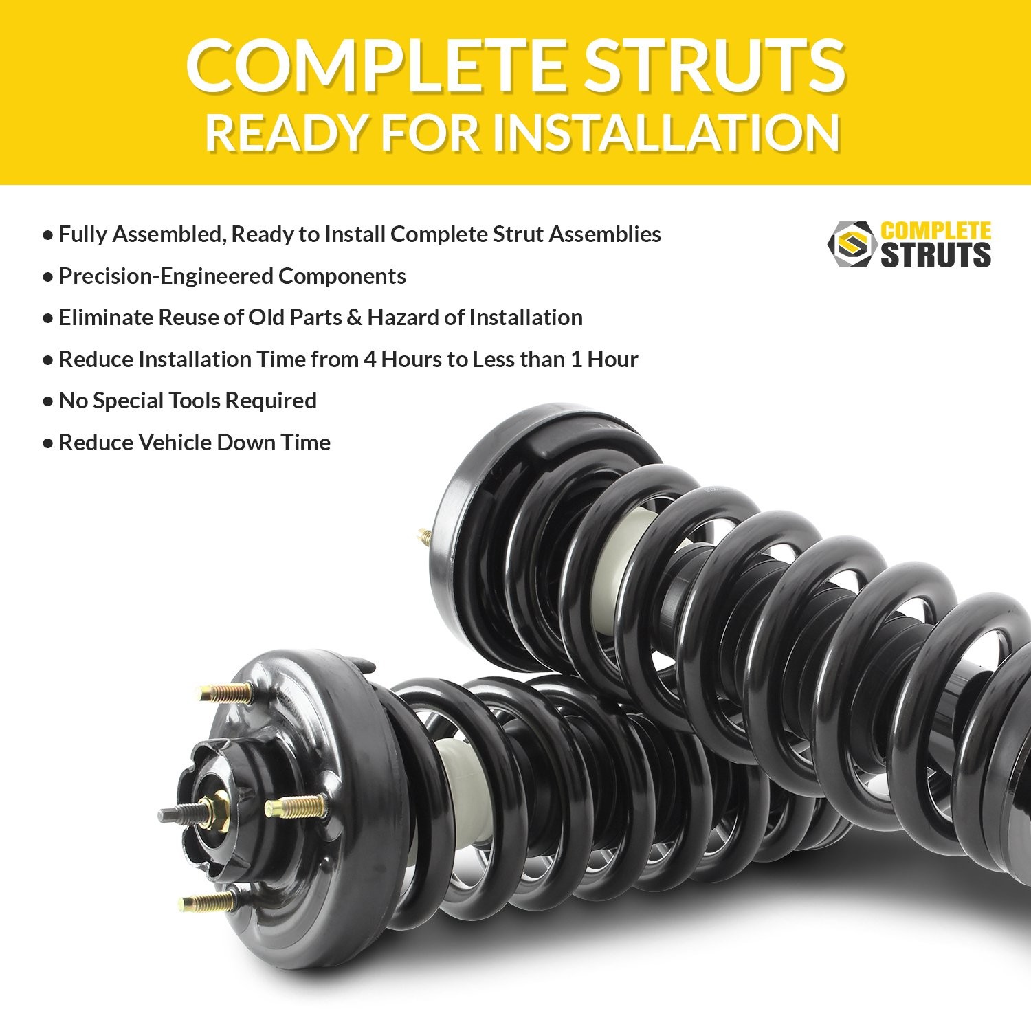 Rear Pair Complete Struts Kit for 2011-2017 BMW X3