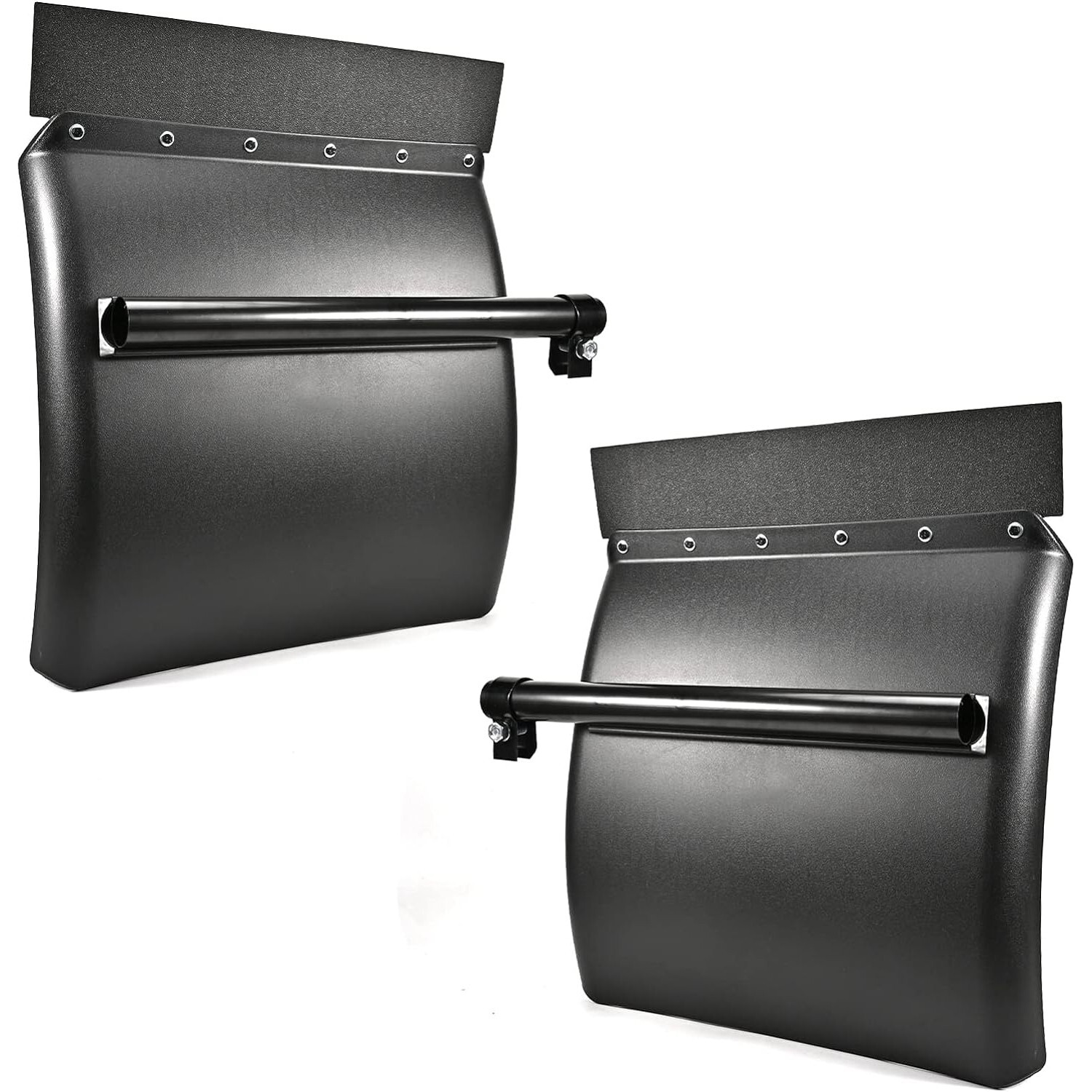 24″×24″ Poly Quarter Fender Black Pair Kit for Semi Trucks Freightliner Kenworth