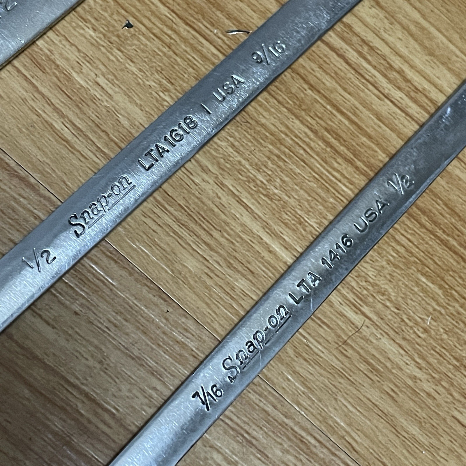 Snap On LTA1416 LTA1618 LTA2428 Low Torque Slimline Open End Wrench 7/16” – 7/8”