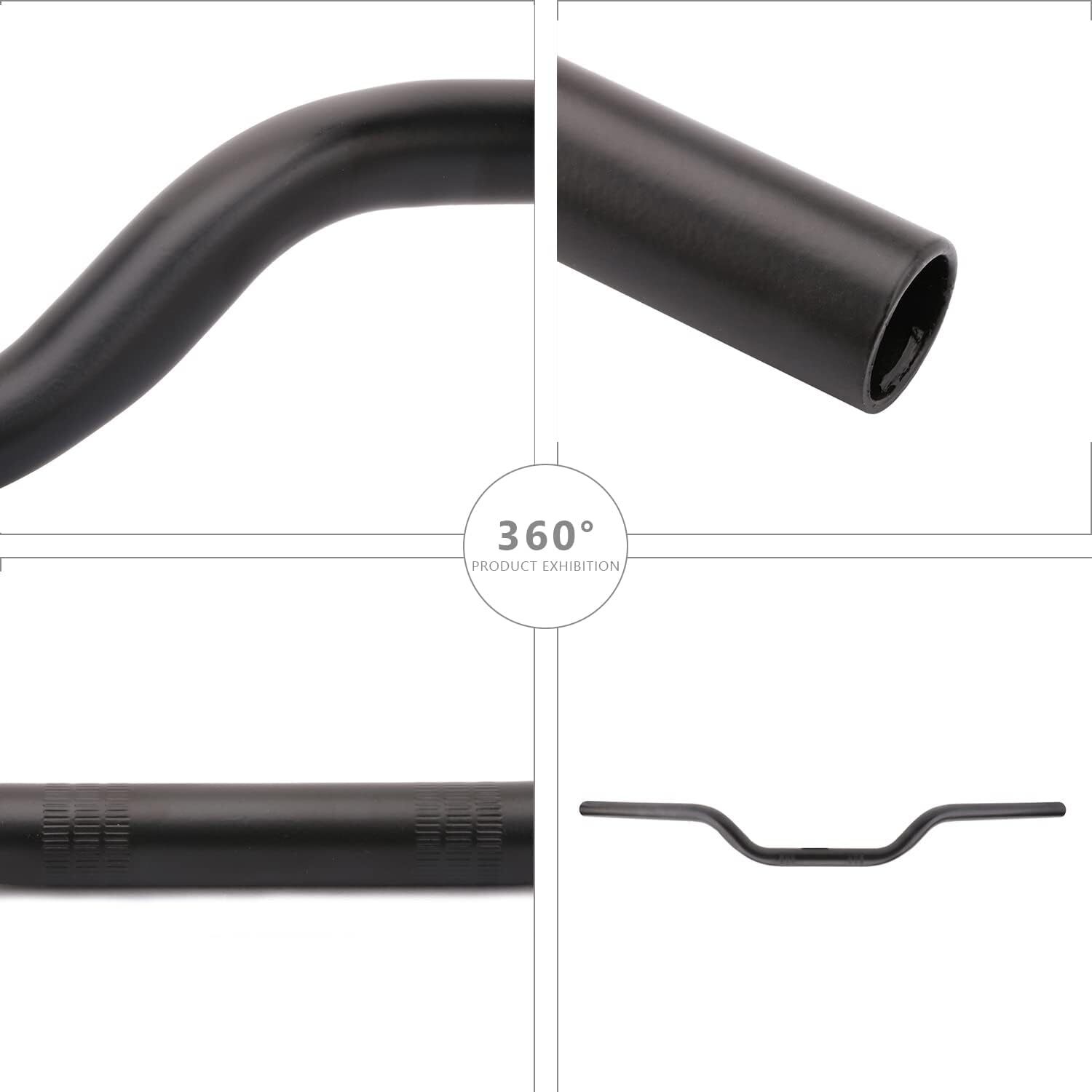 Motorcycle Handlebar Handle Bars 7/8″ 22mm Black For Kawasaki Z1000 Z750