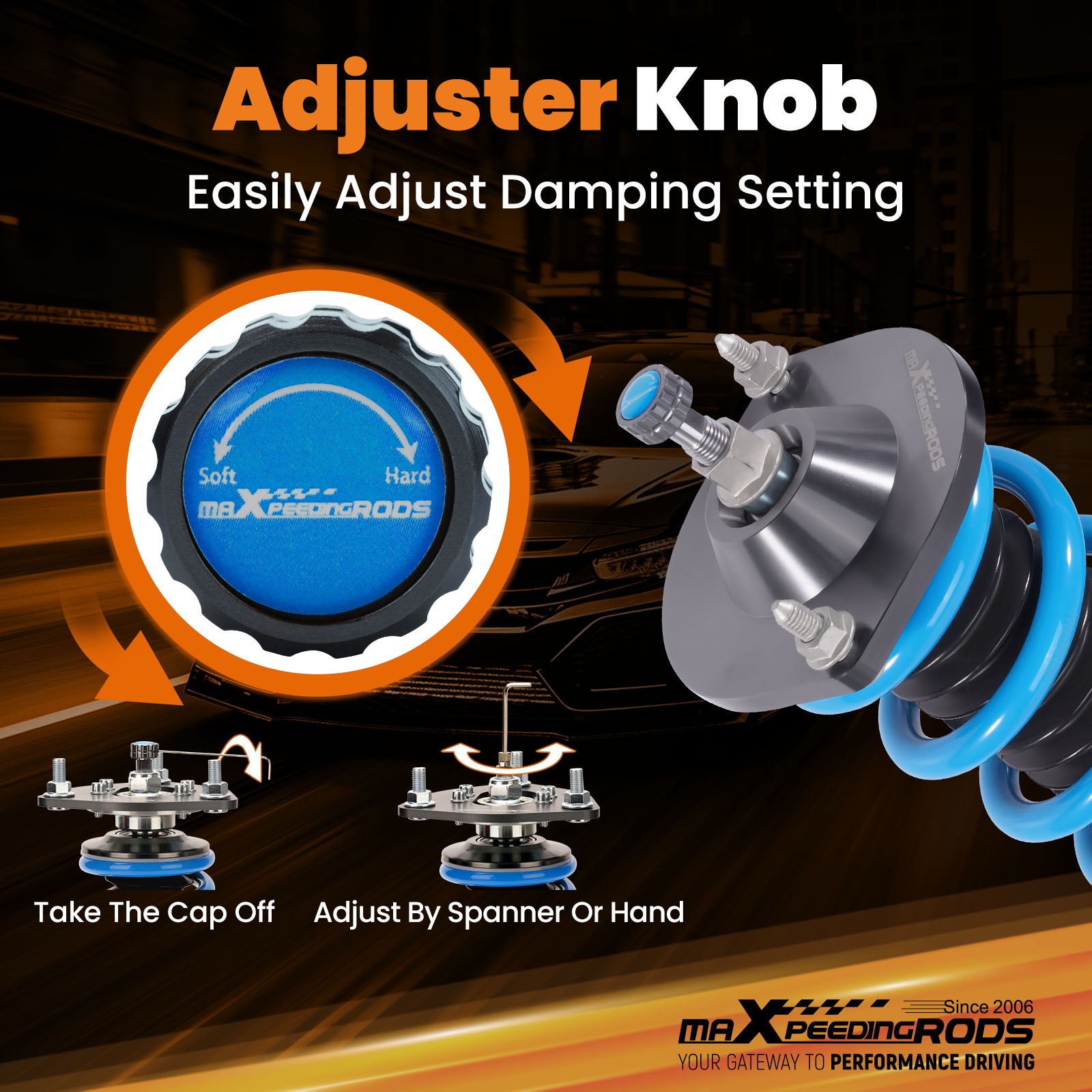 MaXpeedingrods 24 Ways Damper Coilovers Suspension Set For Mazda Miata MX5 NA NB