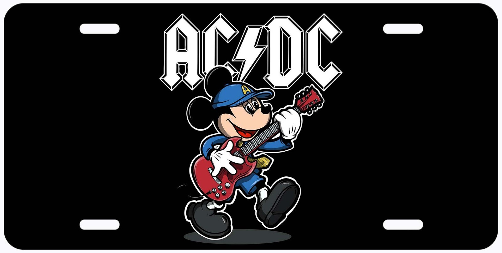 ACDC Mickey Aluminum Novelty Tag Car License Plate