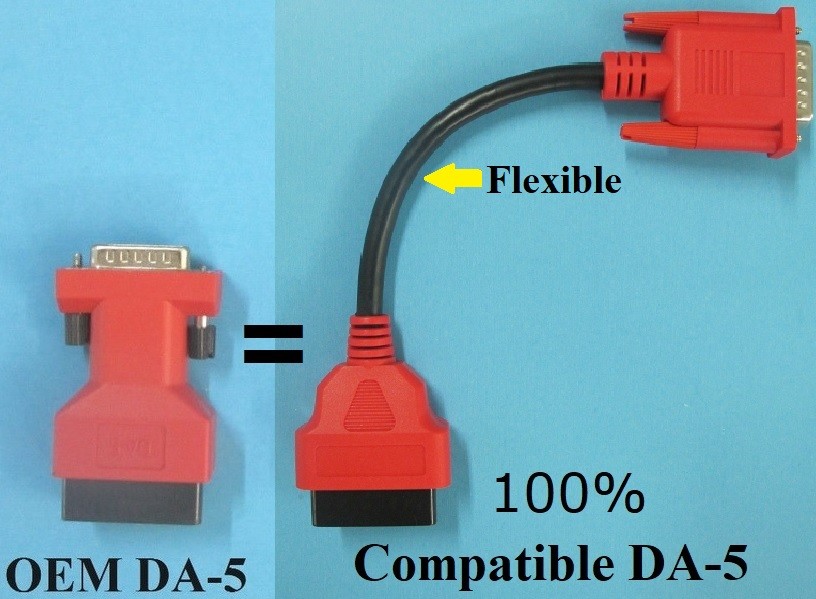 OBD1 OBD-I Cable Compatible with Snap On Scanner DA-5 J1962 to DB15M Adapter